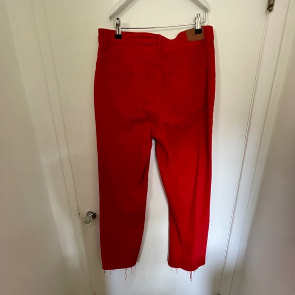Zara straight leg red jeans - Picture 3 of 4